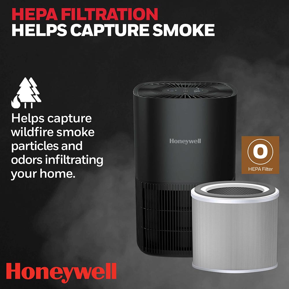 Honeywell Tabletop Allergen Plus HEPA Air Purifier - Black, HPA120B - Image 8