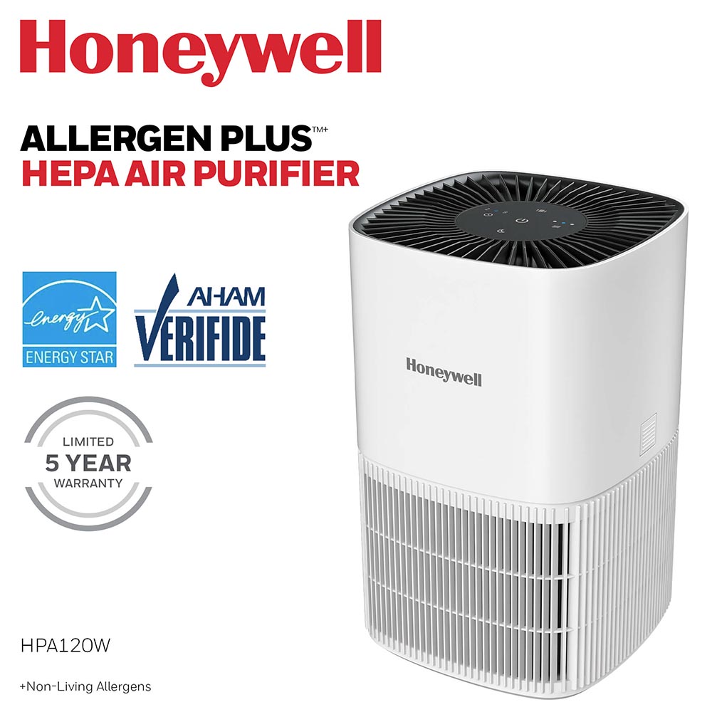 Honeywell Allergen Plus HEPA Air Purifier - White, HPA120W - Image 2