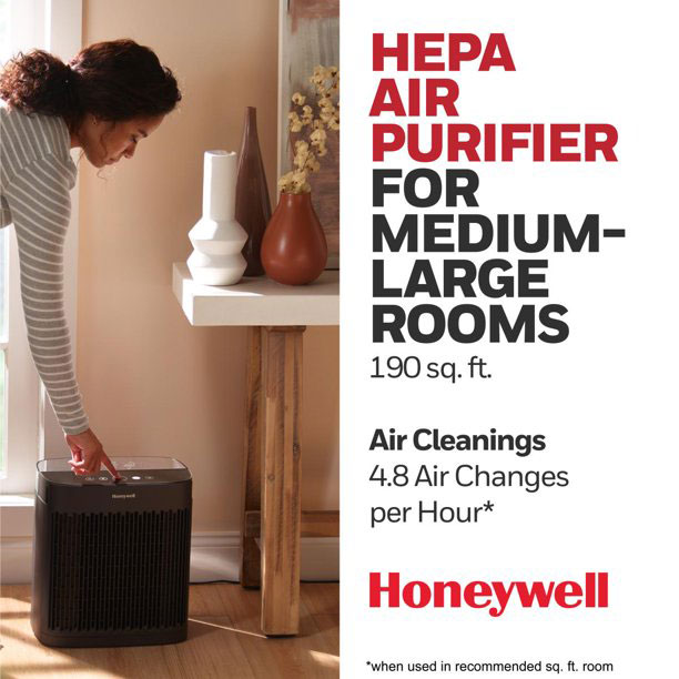 Honeywell Allergen Plus HEPA Air Purifier - Black, HPA5100B - Image 6