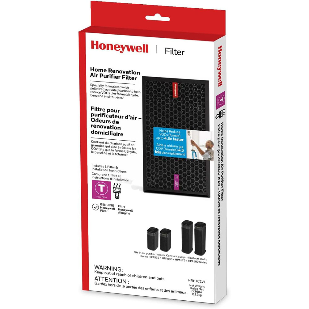 Honeywell Home Renovation Odor Reducing T Filter for HEPA Tower Air Purifiers, HRFTC1