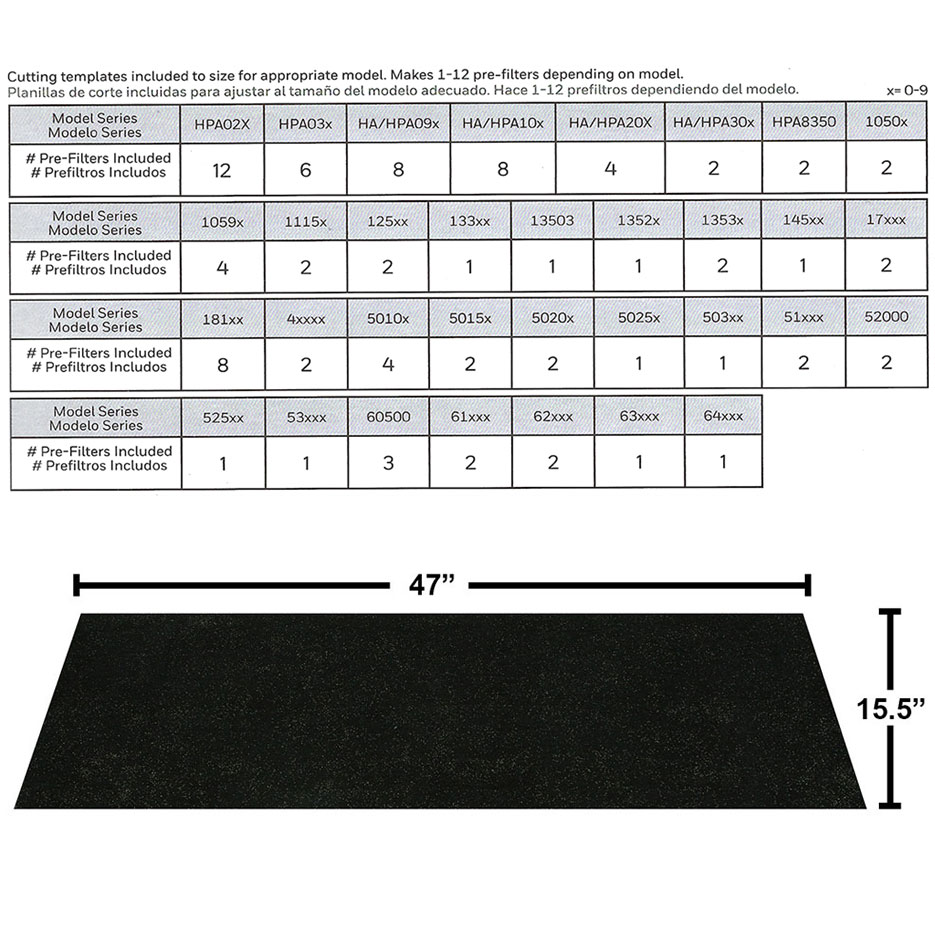 Honeywell Filter A Universal Carbon Pre-filter, HRF-AP1 - Image 5
