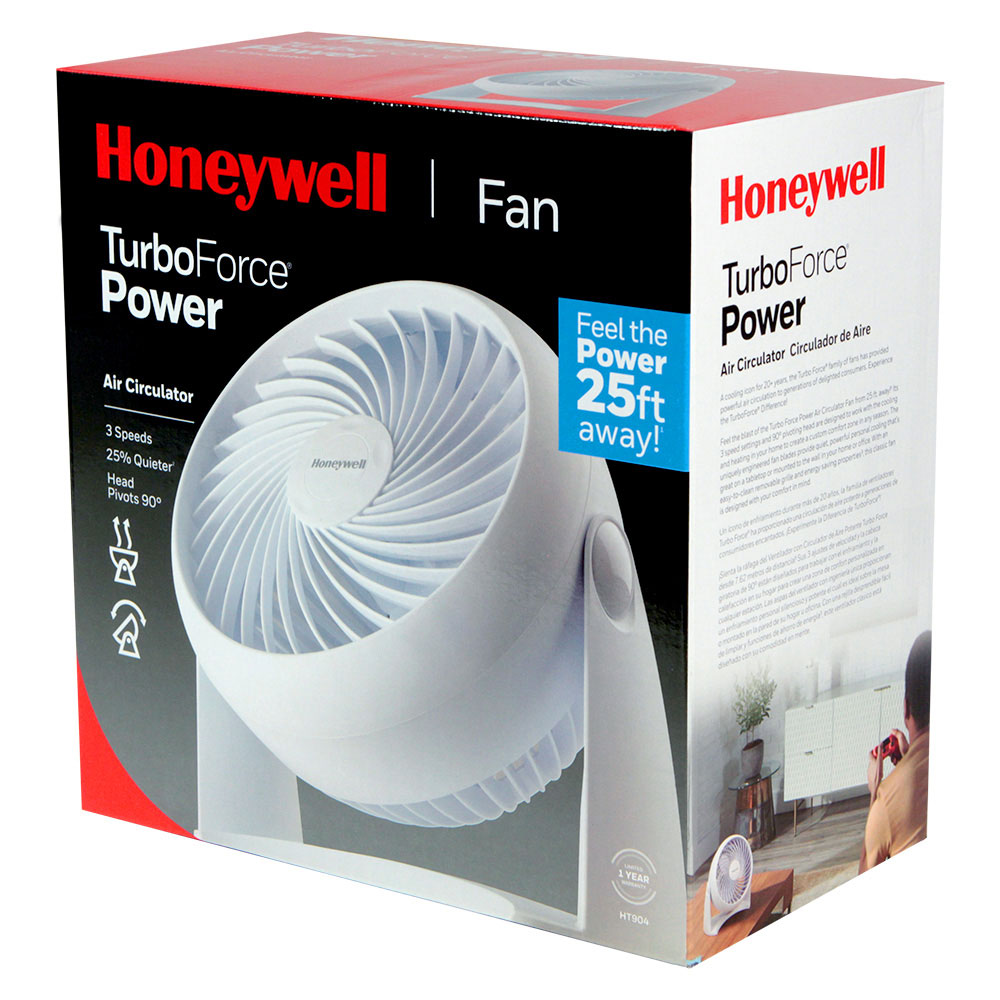 Honeywell Turbo Force Fan and Air Circulator - White, HT-904 - Image 2