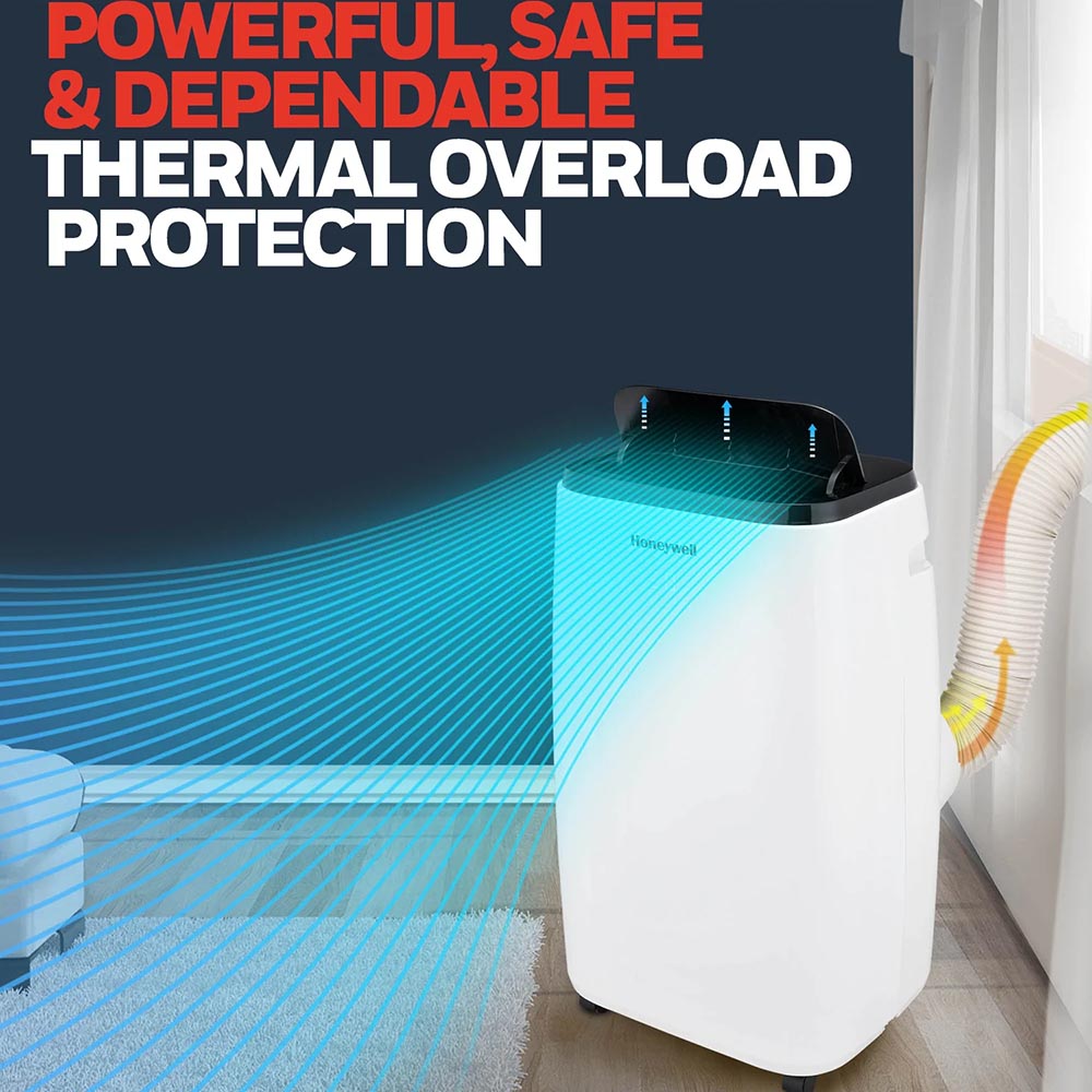 Honeywell 14,000 BTU Smart Portable Air Conditioner, Fan and Dehumidifier with WiFi and Google/Alexa Voice Control, HT4CESVWK0 - Image 7