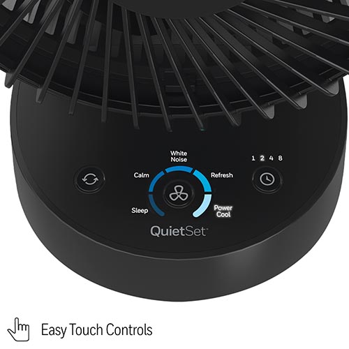 Honeywell QuietSet 5 Oscillating Table Fan - Black, HTF337B - Image 2