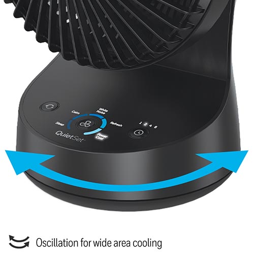 Honeywell QuietSet 5 Oscillating Table Fan - Black, HTF337B - Image 3