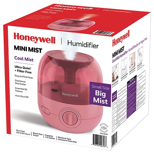 Honeywell Mini Cool Mist Humidifier - Red, HUL525R - Image 3