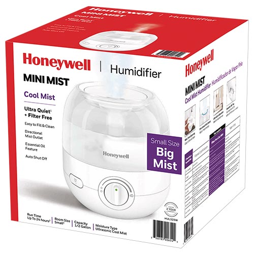 Honeywell Mini Cool Mist Humidifier - White, HUL525W - Image 3
