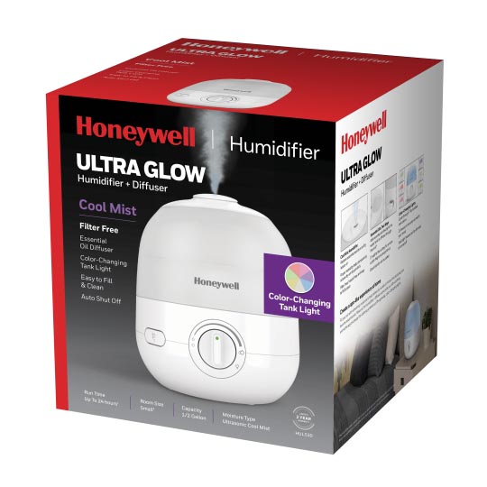 Honeywell Ultra Glow Light Changing Humidifier and Diffuser, HUL530 - Image 3
