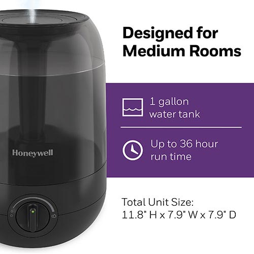 Honeywell Ultra Comfort Cool Mist Humidifier - Black, HUL545B - Image 4