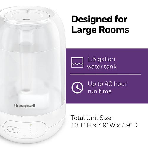 Honeywell Ultra Plus Cool Mist Humidifier - White, HUL565W - Image 4