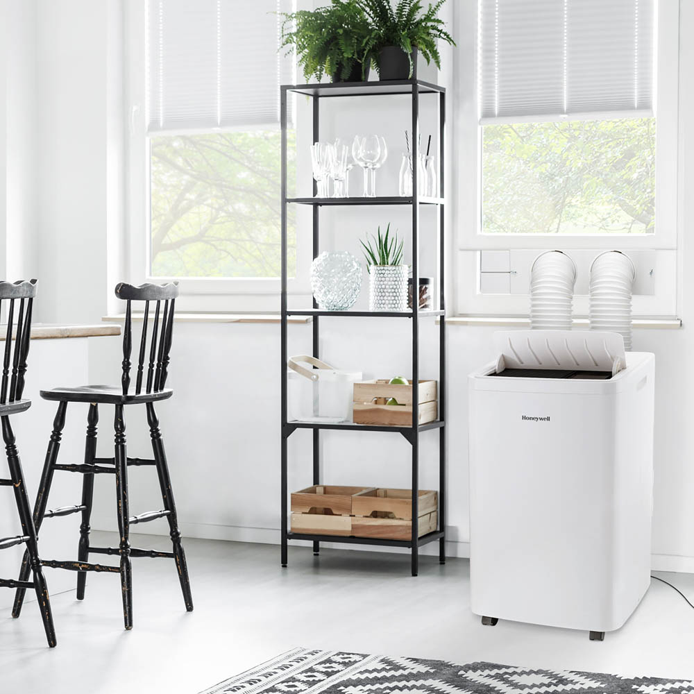 Honeywell 14,500 BTU Dual Hose Portable Air Conditioner with Dehumidifier and Fan, White, HW4CEDAWW0 - Image 9