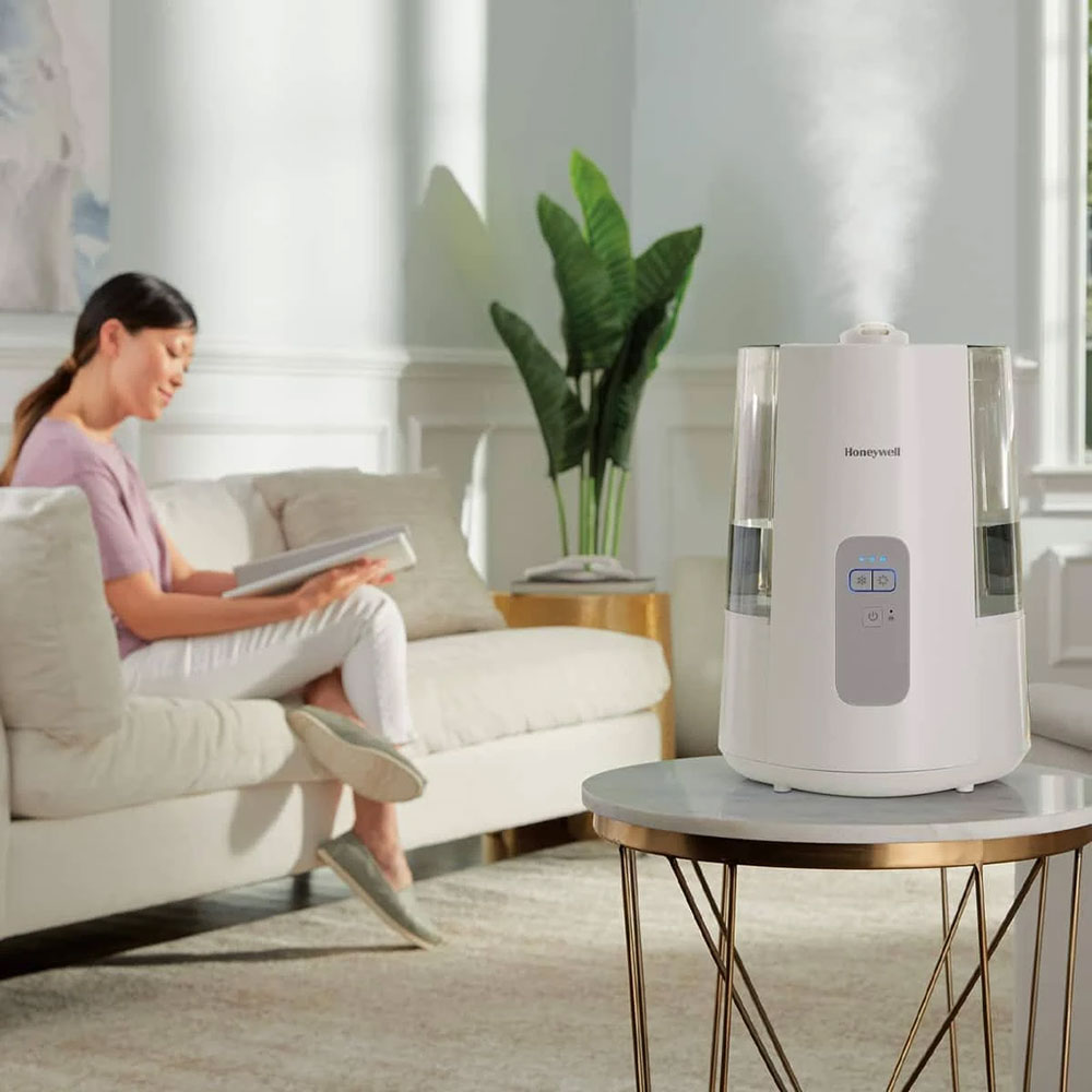 Honeywell Dual Comfort Cool + Warm Mist Humidifier - White, HWC775W - Image 6
