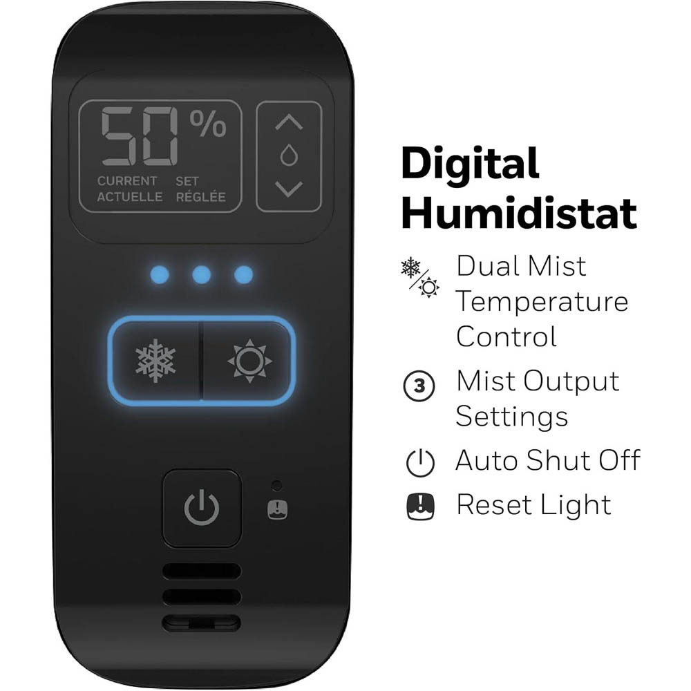 Honeywell Dual Comfort Cool + Warm Mist Humidifier with Humidistat - HWC778 - Image 5