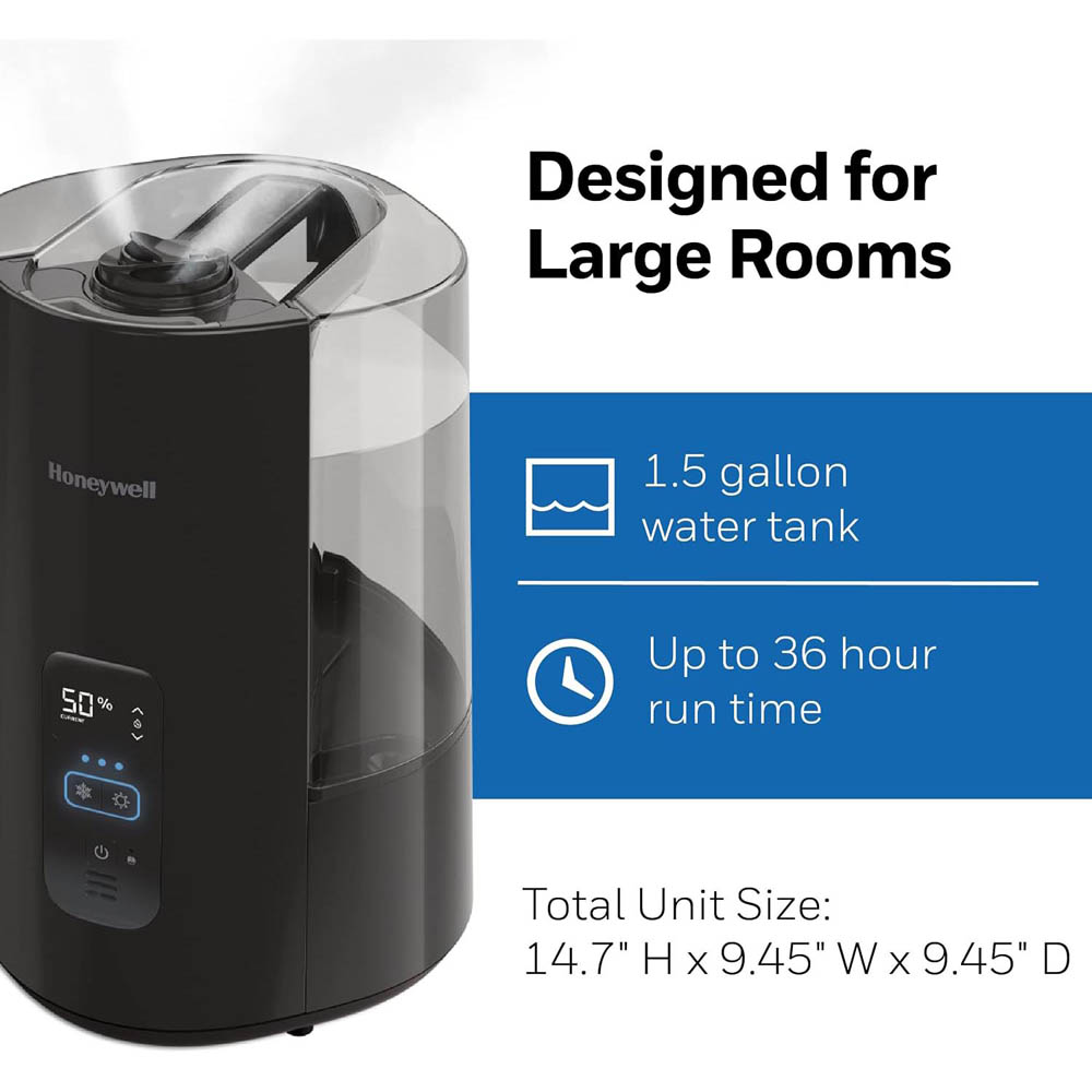 Honeywell Dual Comfort Cool + Warm Mist Humidifier with Humidistat - HWC778 - Image 6
