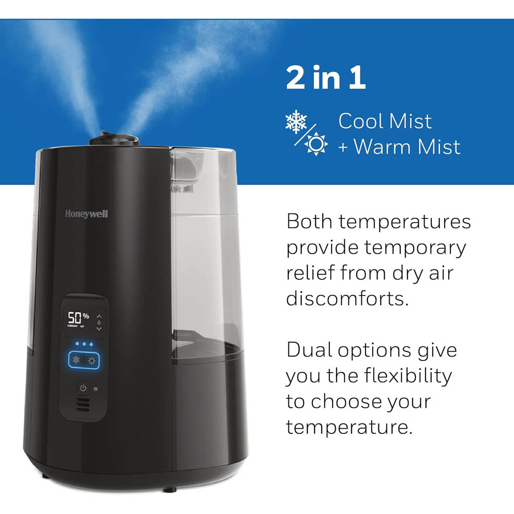 Honeywell Dual Comfort Cool + Warm Mist Humidifier with Humidistat - HWC778 - Image 7