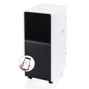 Honeywell 10,000 BTU Slim and Smart WiFi Portable Air Conditioner with Fan, Dehumidifier, and Alexa/Google Home Voice Control, HX4CESVWG0