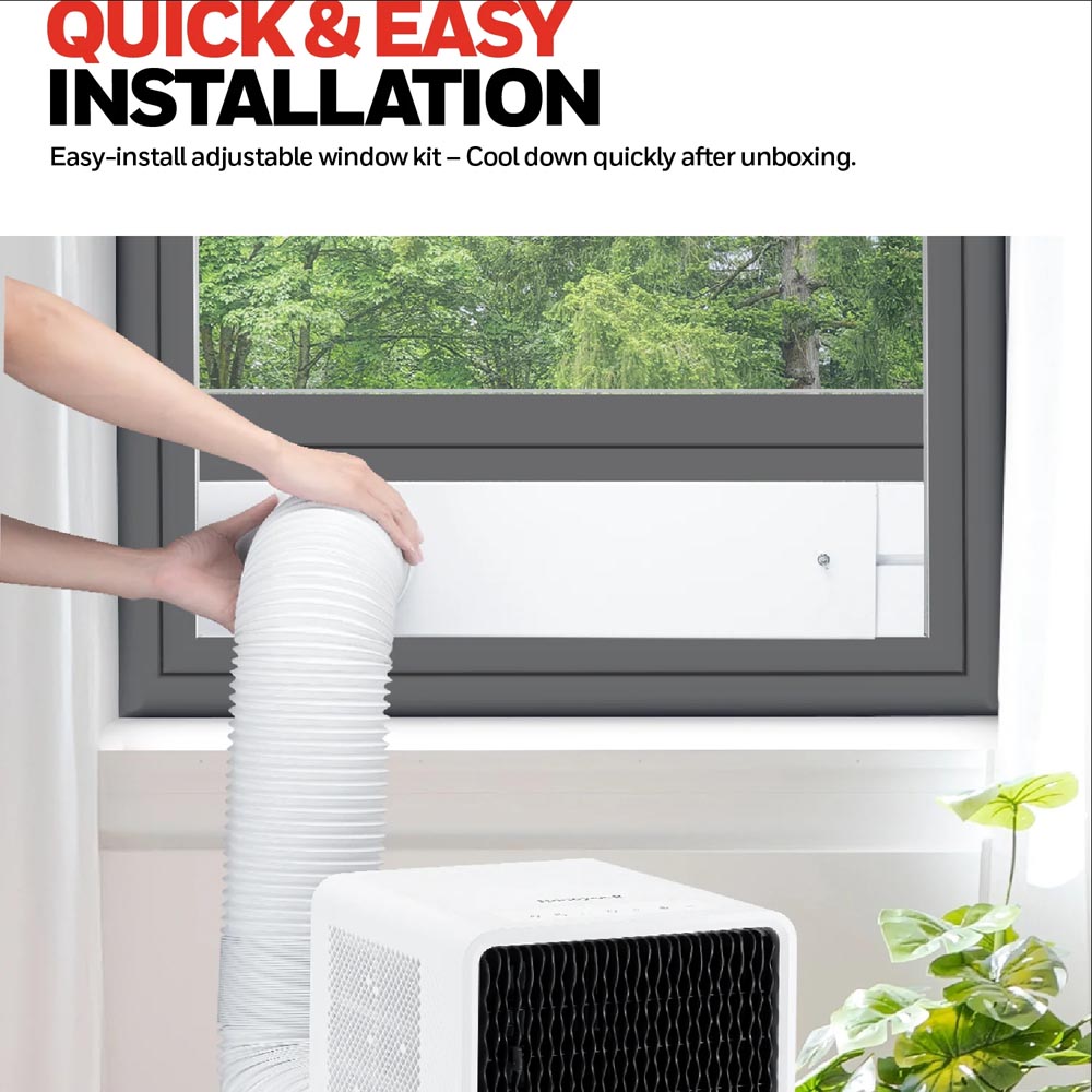 Honeywell 10,000 BTU Slim and Smart WiFi Portable Air Conditioner with Fan, Dehumidifier, and Alexa/Google Home Voice Control, HX4CESVWG0 - Image 7