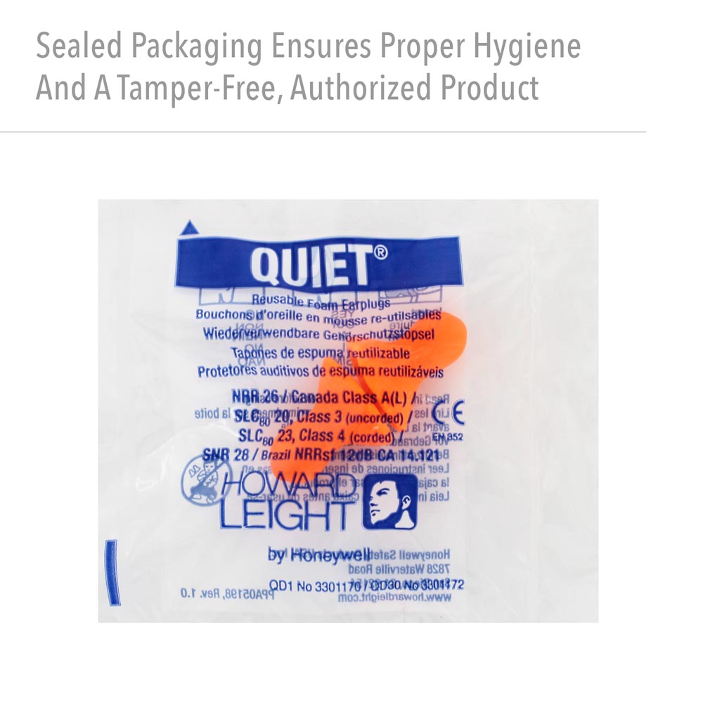 Howard Leight by Honeywell Quiet Reusable Earplugs, 1000 Pairs - Image 6