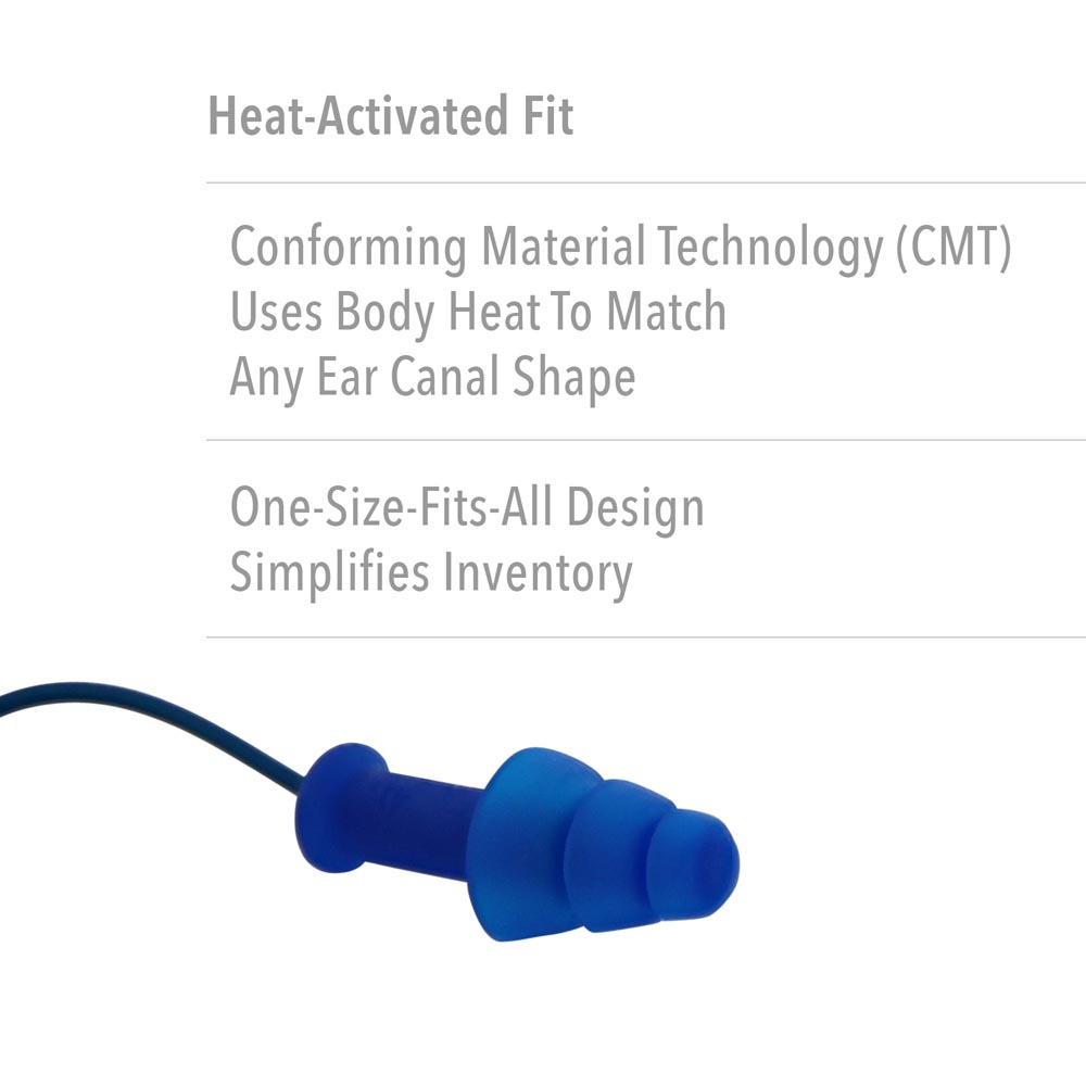 Honeywell Howard Leight SmartFit Tapered TPE Steel Corded Earplugs (100 Pack) - Image 4