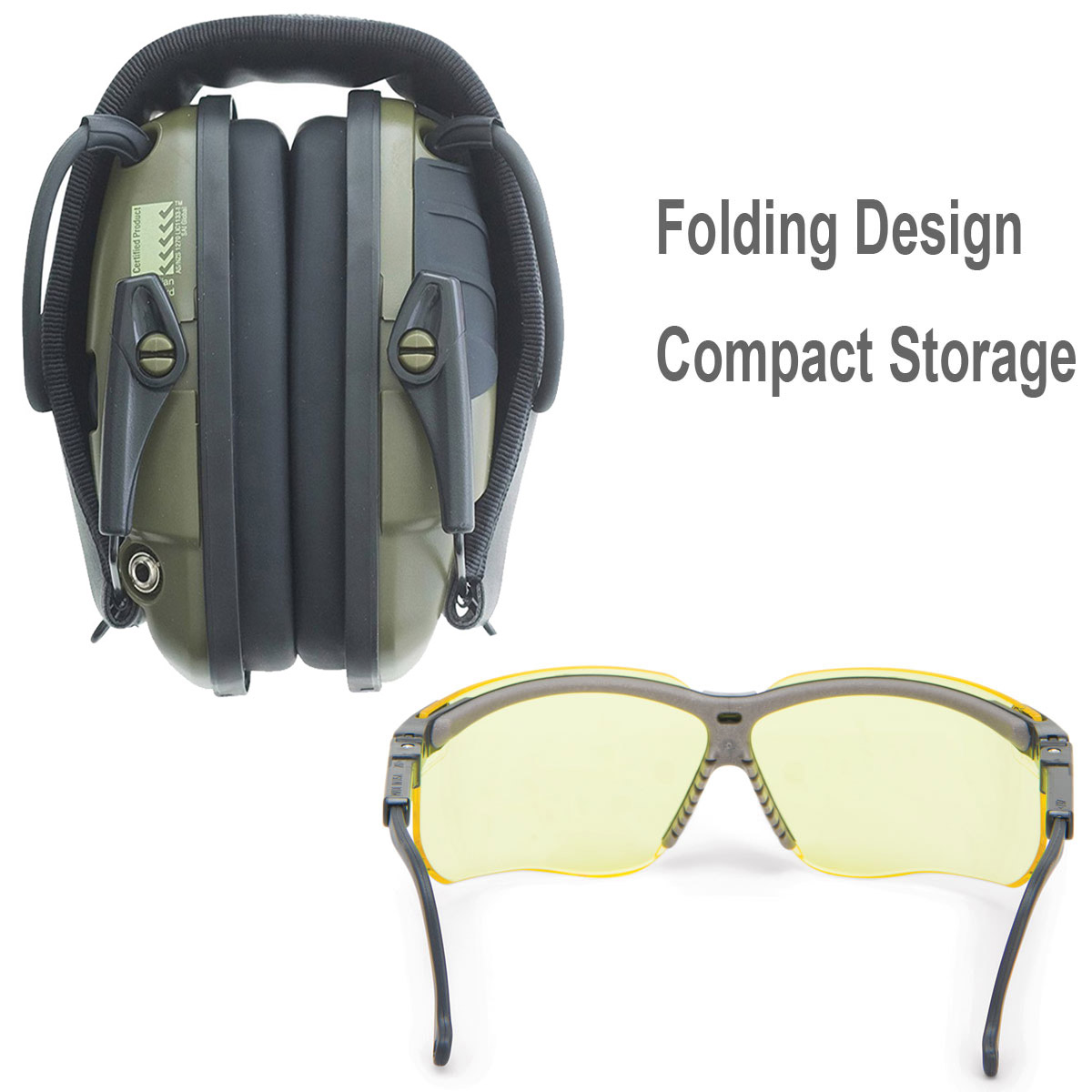 Howard Leight Shooting Safety Bundle with Impact Sport Electronic Earmuff and Genesis Safety Eyewear - Image 2