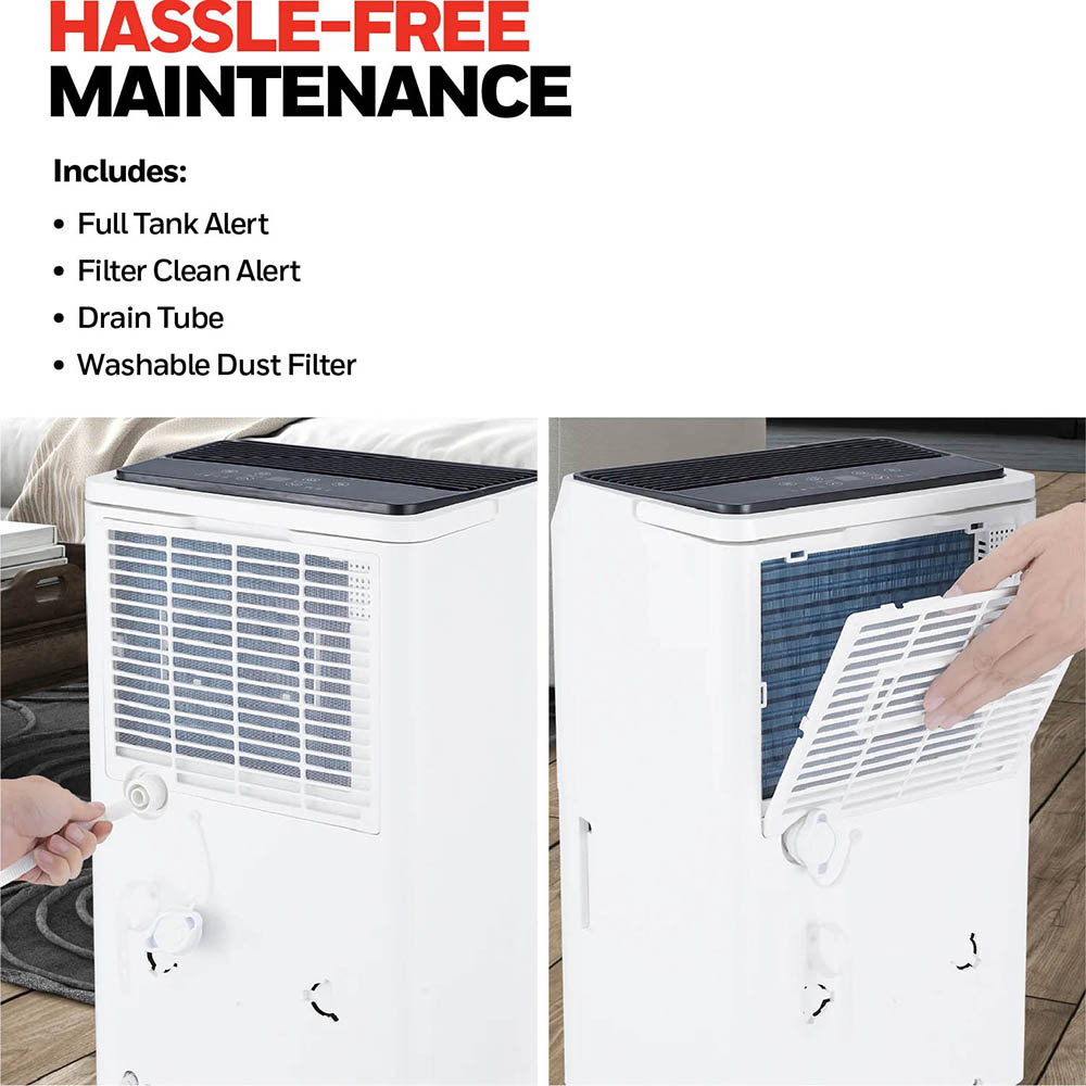 Honeywell TPFIT25AWK 25 Pint Smart Wi-Fi Portable Dehumidifier with Alexa Voice Control - Image 7