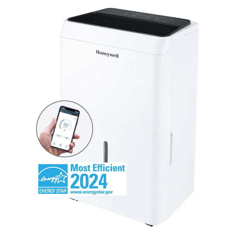 Honeywell TPFIT32AWK 32 Pint Smart Portable Dehumidifier with Alexa Voice Control - Image 2