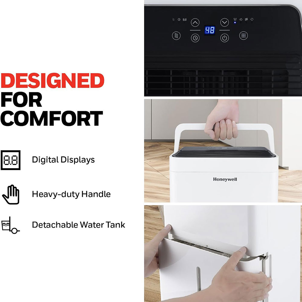 Honeywell TPFIT32WK 32 Pint Energy Star Portable Dehumidifier - Image 6