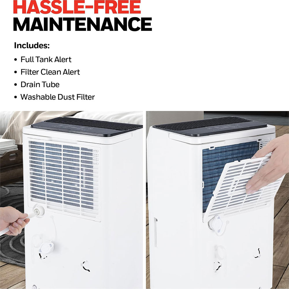 Honeywell TPFIT32WK 32 Pint Energy Star Portable Dehumidifier - Image 7