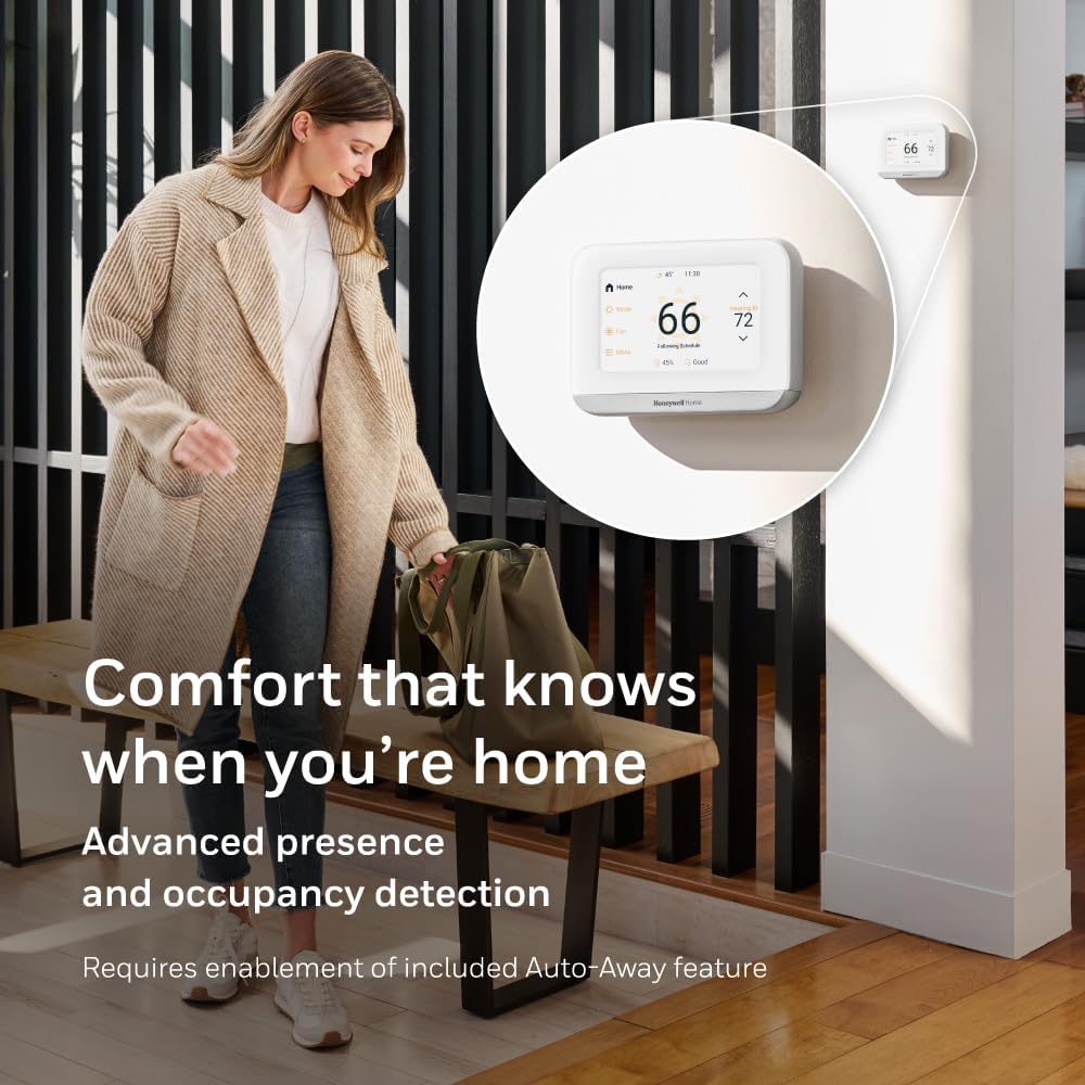 Honeywell Home X7S Smart Thermostat with Advanced Occupancy Sensing and Humidity Control, White - X7SMC4B - Image 3