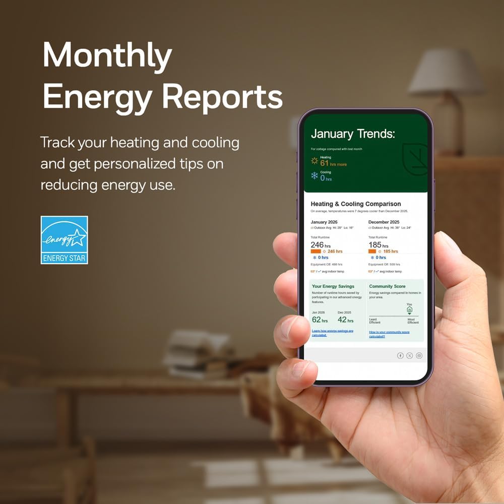 Honeywell Home X7S Smart Thermostat with Advanced Occupancy Sensing and Humidity Control, White - X7SMC4B - Image 8