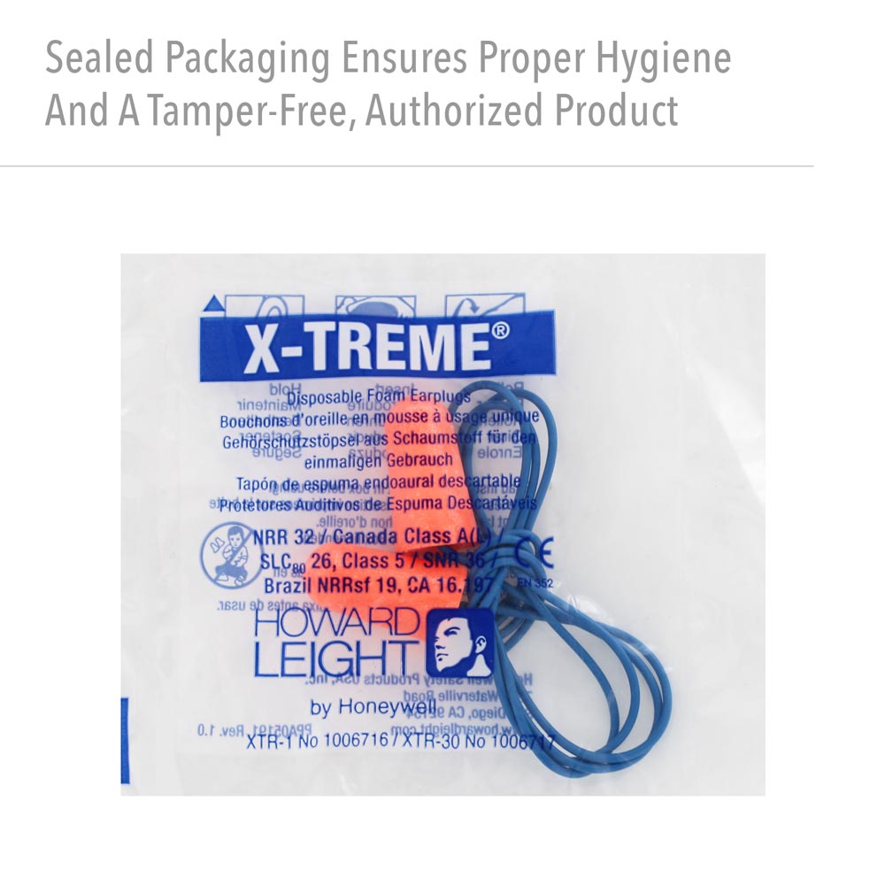 Honeywell Howard Leight X-Treme Corded Foam Ear Plugs, 1000 Pairs - Image 7